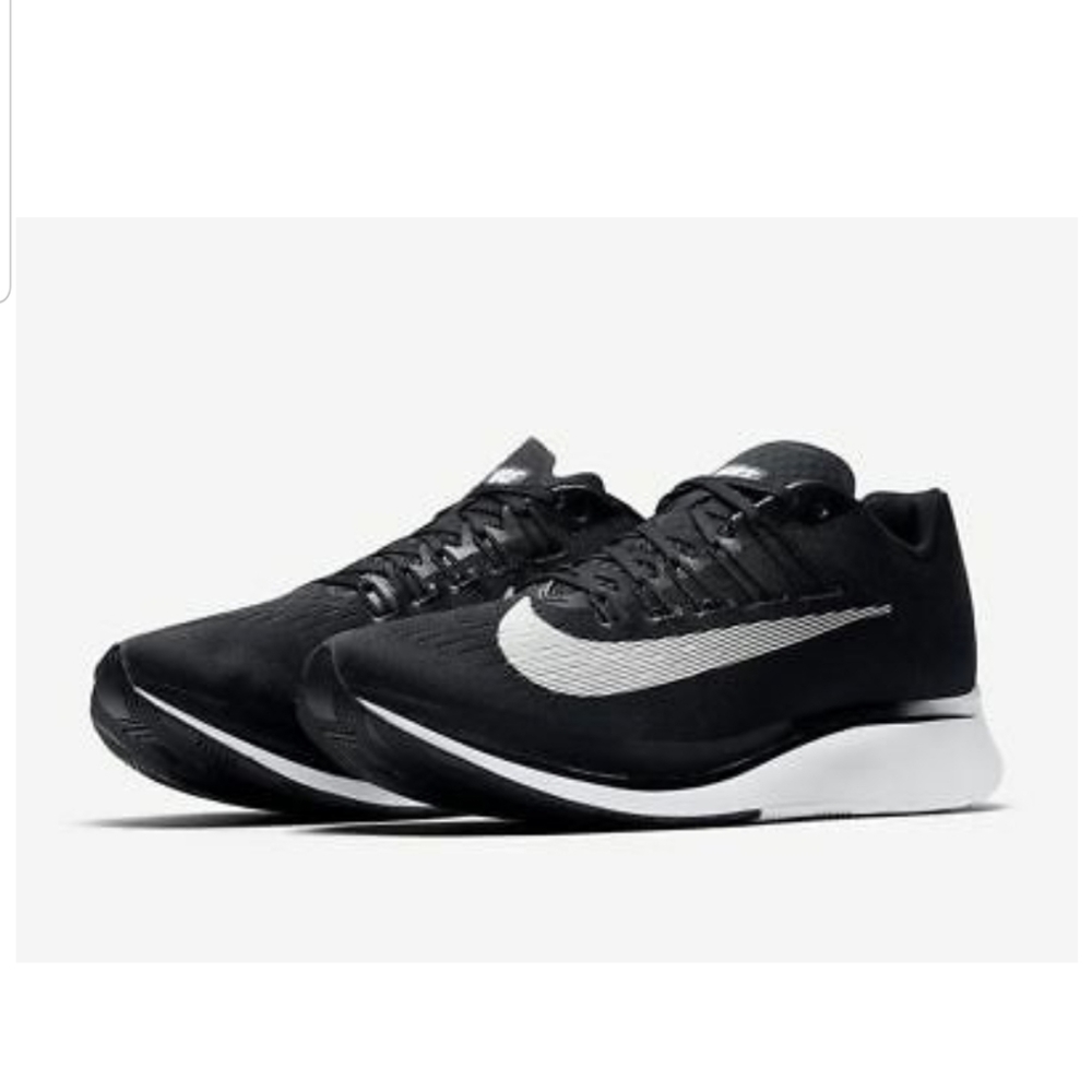 men's Nike Zoom Fly Anthracite Black and White